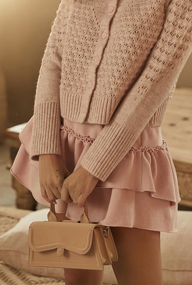 Mira - mikinová sukně s volánky