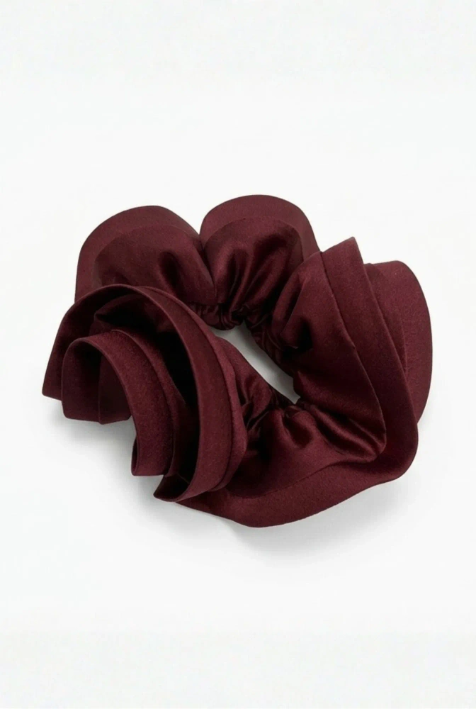 Bordó – gumička do vlasů typu scrunchie