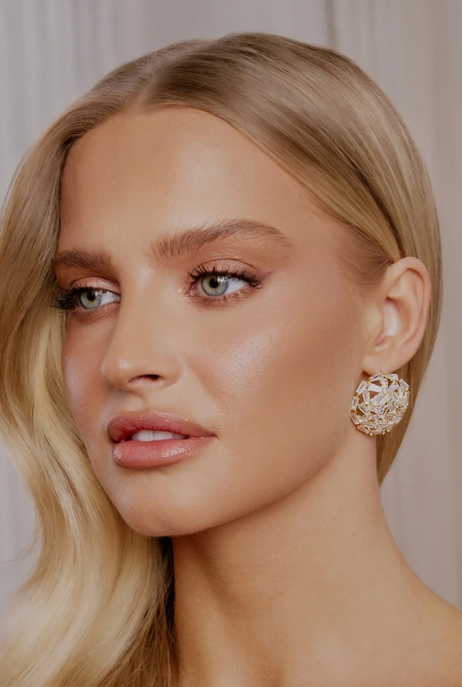 Dote - pozlacené měděné náušnice