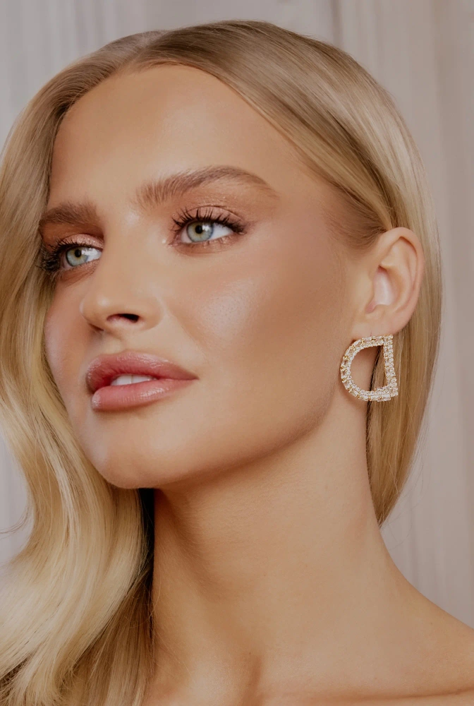 Zure - pozlacené náušnice se zirkony